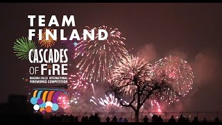 Cascades of Fire Fireworks Sync with Music: Team Finland - Niagara Falls, Canada