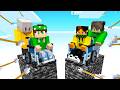 HO AGGIUNTO LE SEDIE A ROTELLE su un PILASTRO di BEDROCK in MINECRAFT!