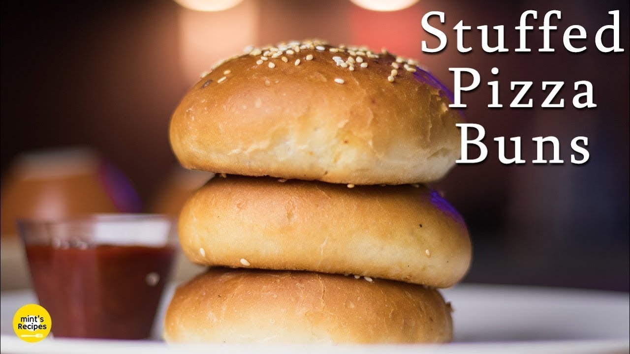 Stuffed Pizza Buns Recipe in Pressure Cooker and Oven | Breakfast Recipes | MintsRecipes