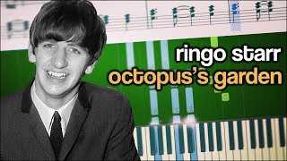Video thumbnail of "The Beatles - Octopus's Garden - Piano Tutorial"