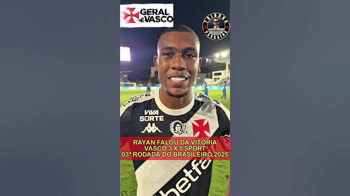 O QUE RAYAN FALOU? | VASCO 3 X 1 SPORT | 3ª RODADA BRASILEIRÃO 2025. #vasco #pósjogo #shortsvideo