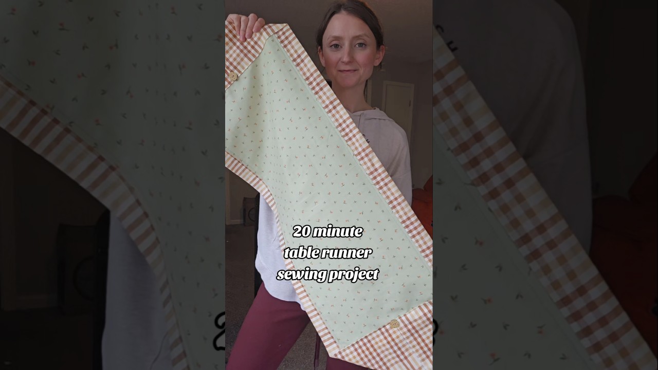 20-минутный мастер-класс по пошиву скатерти-дорожки 
