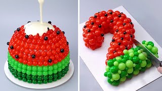 So Yummy Watermelon Cake Decorating Ideas  Most Satisfying Cake Recipes | So Tasty Cake Hacks