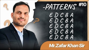 10. Pattern In Python By Zafar Khan Sir
