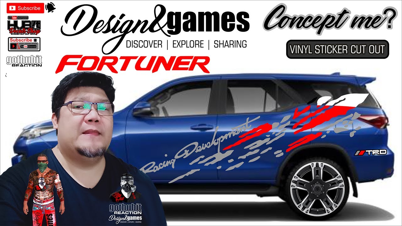 FORTUNER Design Body Sticker for you mga BOSS | AMO | SIR #gothubit ...