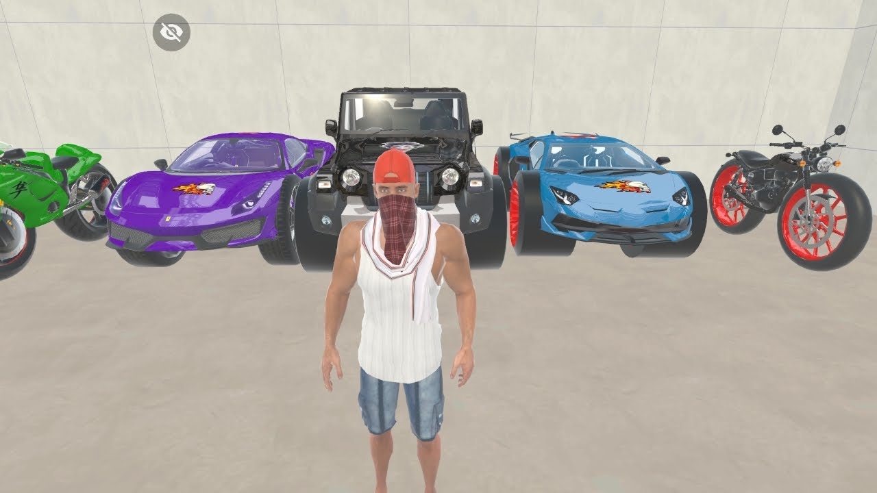 Franklin modified all mahindra Thar , bike and luxury car 🚗 | indian theft aura simulator videos 