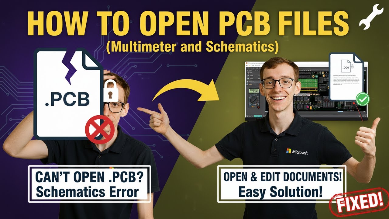 How to Open PCB Files (Multimeter and Schematics) - YouTube