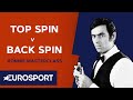 Top spin v back spin  ronnie osullivan masterclass  snooker  eurosport