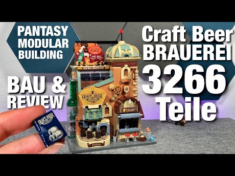 PANTASY Craft Beer Brauerei MODULAR BUILDING mit 3266 Teilen & toller Mechanik - Bau und REVIEW