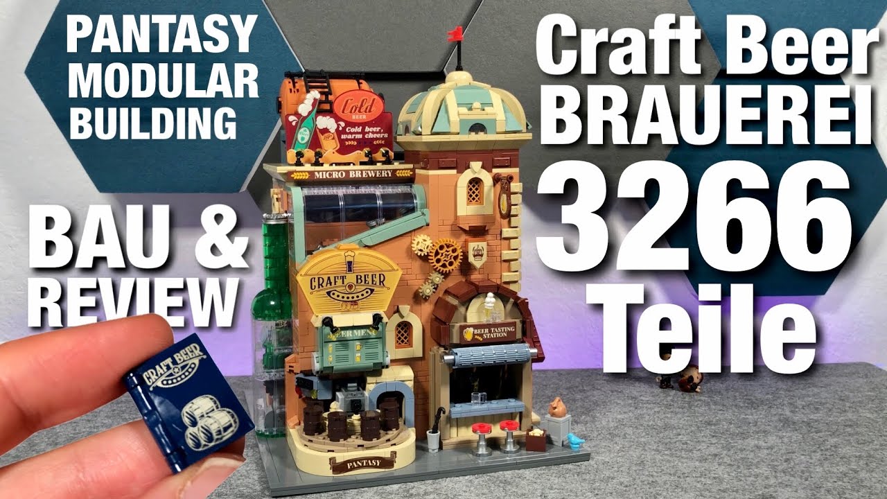 PANTASY Craft Beer Brauerei MODULAR BUILDING mit 3266 Teilen & toller Mechanik - Bau und REVIEW