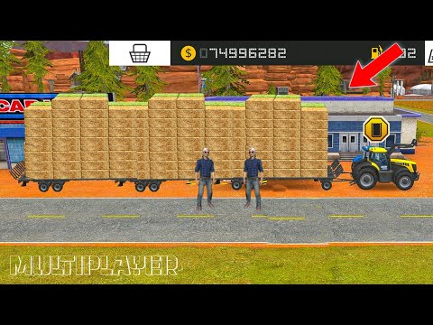 Massey Ferguson Harvester and Straw in Fs18 | Fs18 Multiplayer | Timelapse |
