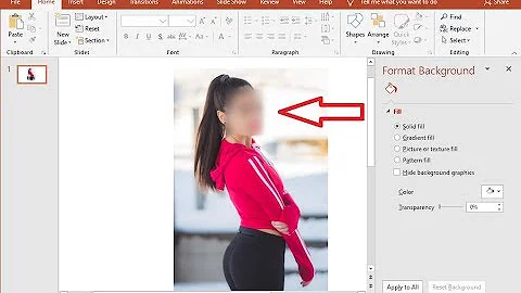 How to Blur Particular Area of Image in PowerPoint-2019