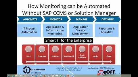 Mastering SAP Monitoring Session 1 - SAP Basis Checklist is Old School