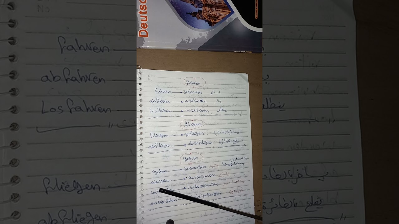 شرح الدرس 7 تانيه ثانوي ترم تاني الPerfket mit sein وحل صفحه 7  Hallo