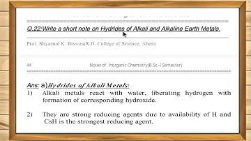 S block Elements Part -4