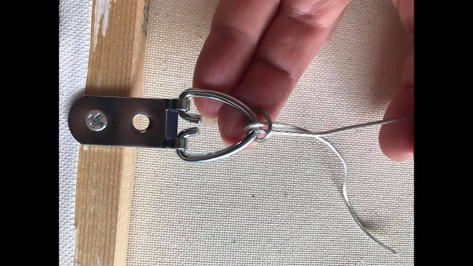 How to attach picture frame wire. 