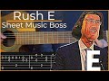 Rush E - Sheet Music Boss (Simple Guitar Tab)