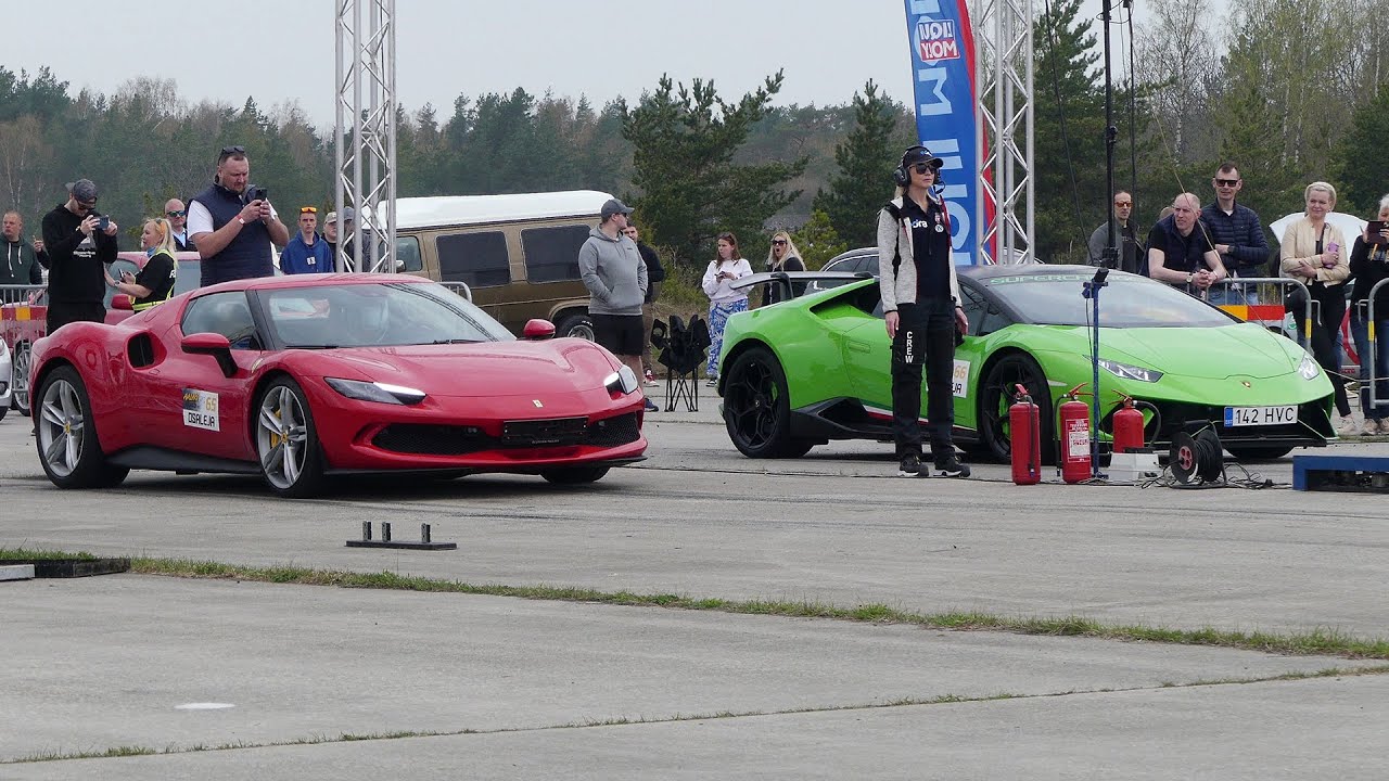 Lamborghini Huracán VF800 Supercharged vs Ferrari 296 GTB 1/4 mile drag race
