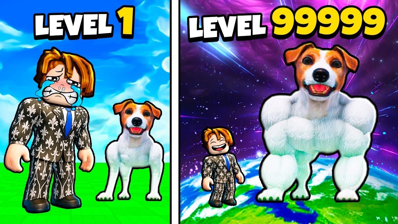 TENTE CRIAR O CACHORRO MAIS FORTE DE TODOS NO ROBLOX 😨😱😱