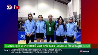 ELAZIĞ GENÇLİK VE SPOR KULÜBÜ MASA TENİSİ KADIN TAKIMINDAN ÖNEMLİ BAŞARI