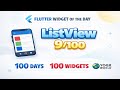 Flutter Widget of the Day 9/100 🤯 (ListView)