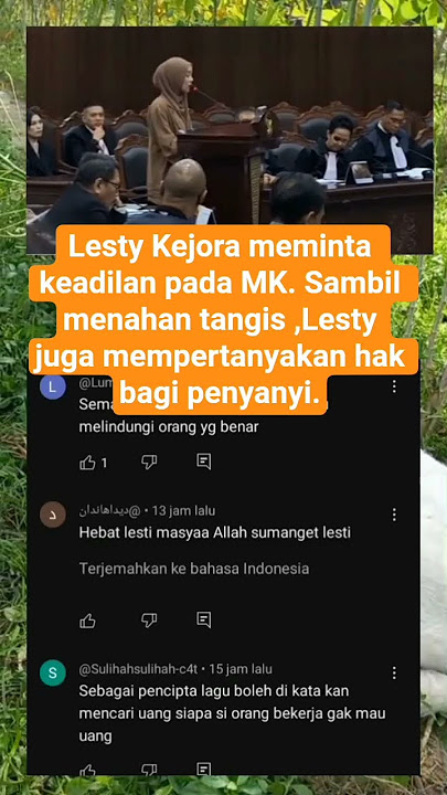 Lesty meminta keadilan MK, karena dilaporkan polisi. #shortvideo #artist #trending