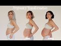 Pregnancy Transformation | progress by weeks, bump update journal