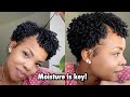 How I keep my | Dry Natural Hair | moisturized mid-week ( wash and go)