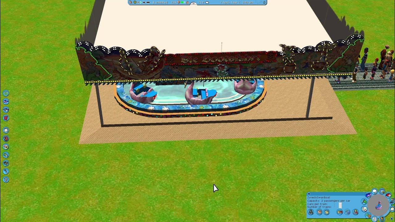 RollerCoaster Tycoon 3 Custom Ride DOWNLOAD (Die Bootsfahrt Barth