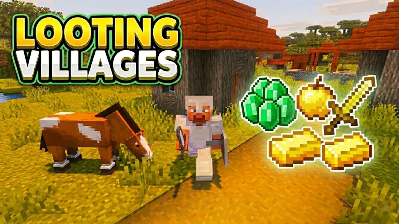 Exploring villages After a long time . Minecraft - YouTube