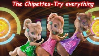 Miniatura de vídeo de "The chipettes  - Try everything"