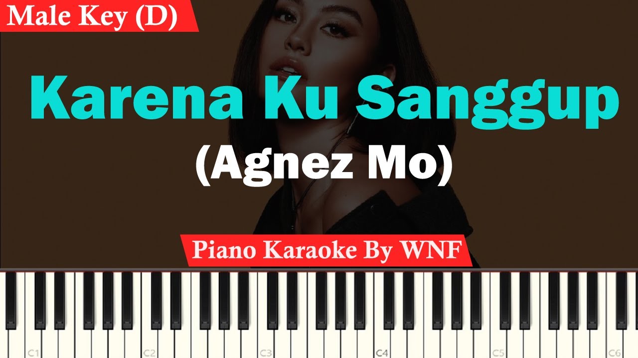 Agnes Monica - Karena Ku Sanggup Karaoke Piano Male Key/Pria