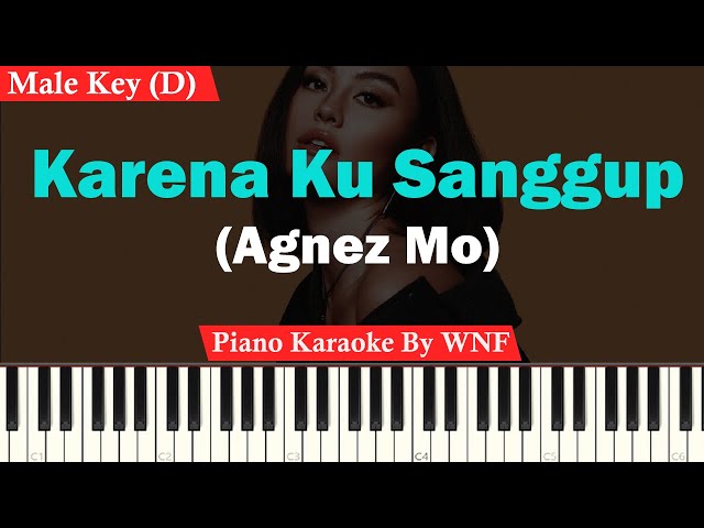Agnes Monica - Karena Ku Sanggup Karaoke Piano Male Key/Pria class=