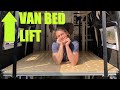 I Made The BEST BED For Van Life 😴 (Rising Bed Lift System)