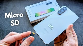 Does Samsung Galaxy A56 5G have Micro SD Memory Card Slot to Expand Storage?
