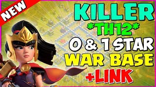 2021 New TOP 5 TH12 War Base Link | ANTI 1 Star War Base Link TH12 | Town Hall 12 war base link