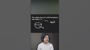 Surface Area of a Solid Hemisphere #shorts