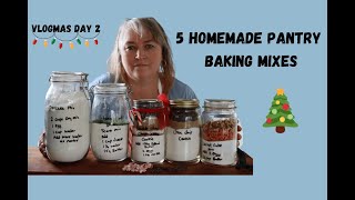5 Homemade pantry baking mixes  VLOGMAS Day 2
