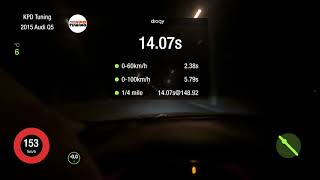 KPD Tuning Audi Q5 3.0 TDI CPNB Stage 1 0-100, 1/4 mile dragy