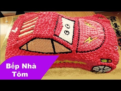 Video Cách tạo bánh gato hình ô tô | How To Make A Car Cake... - youtube