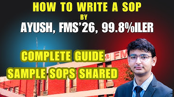FMS STUDENT SHARES COMPLETE GUIDE ON SOP | GET SAMPLE SOPs FOR FMS #fms #sop
