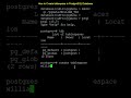 Creating Tablespace in PostgreSQL database #database
