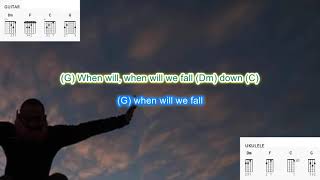 Fall Down (no capo) by Toad The Wet Sproket play along with scrolling guitar chords and lyrics screenshot 3