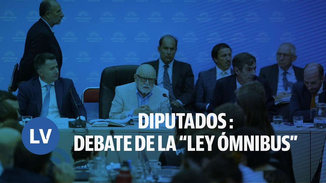 COMISIÓN EN VIVO: DEBATE DE LA "LEY ÓMNIBUS" EN DIPUTADOS - YouTube