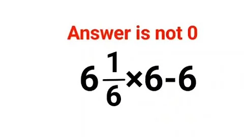 6(1/6)×6-6 The answer is not 0. Many got it wrong!  Ukraine Math Test #math #percentages #ukraine