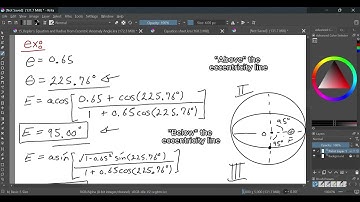 Orbital Mechanics - Finding the Eccentric through the True (Anomaly Angle Conversion)