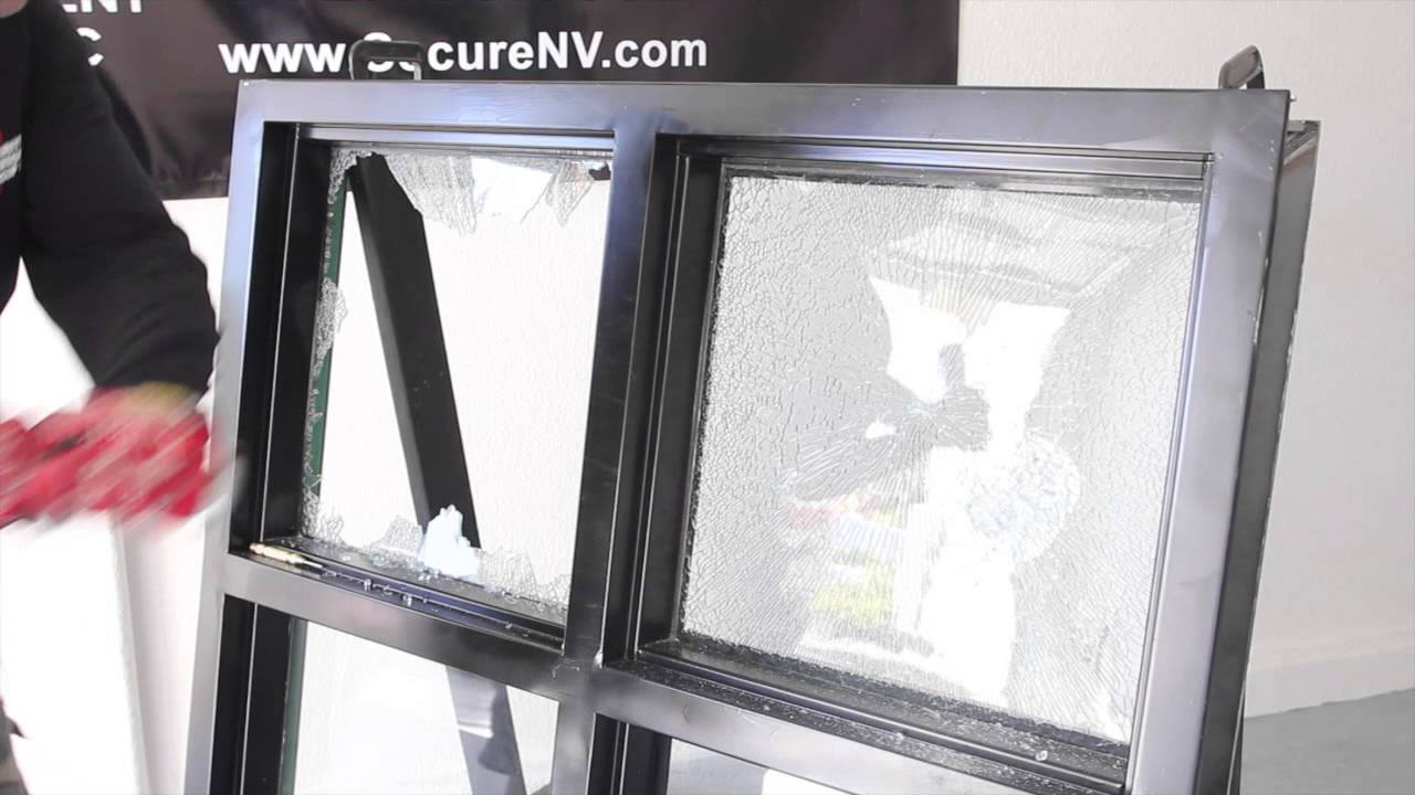Glass Break Demonstration with 3M Security Window Film YouTube