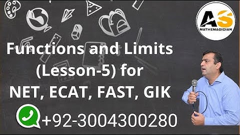 Functions Entry Test Preparation for Mathematics, Functions, Limits and continuity, Lesson - 5