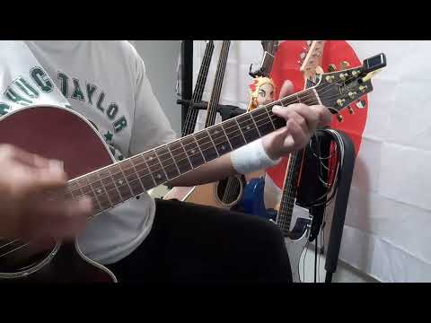 #121【 思い出がいっぱい 】Ｈ２Ｏ、曲に合わせて弾いてみた。簡単ﾊﾞｰｼﾞｮﾝ！【コード表あり】