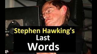 Stephen Hawking's Last Words Net Worth